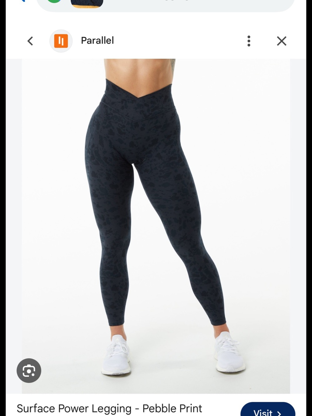 Alphalete Surface Power Legging - Pebble Print (Black)